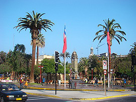 n&aacute;m�st&iacute; Plaza Col&oacute;n v centru Antofagasty